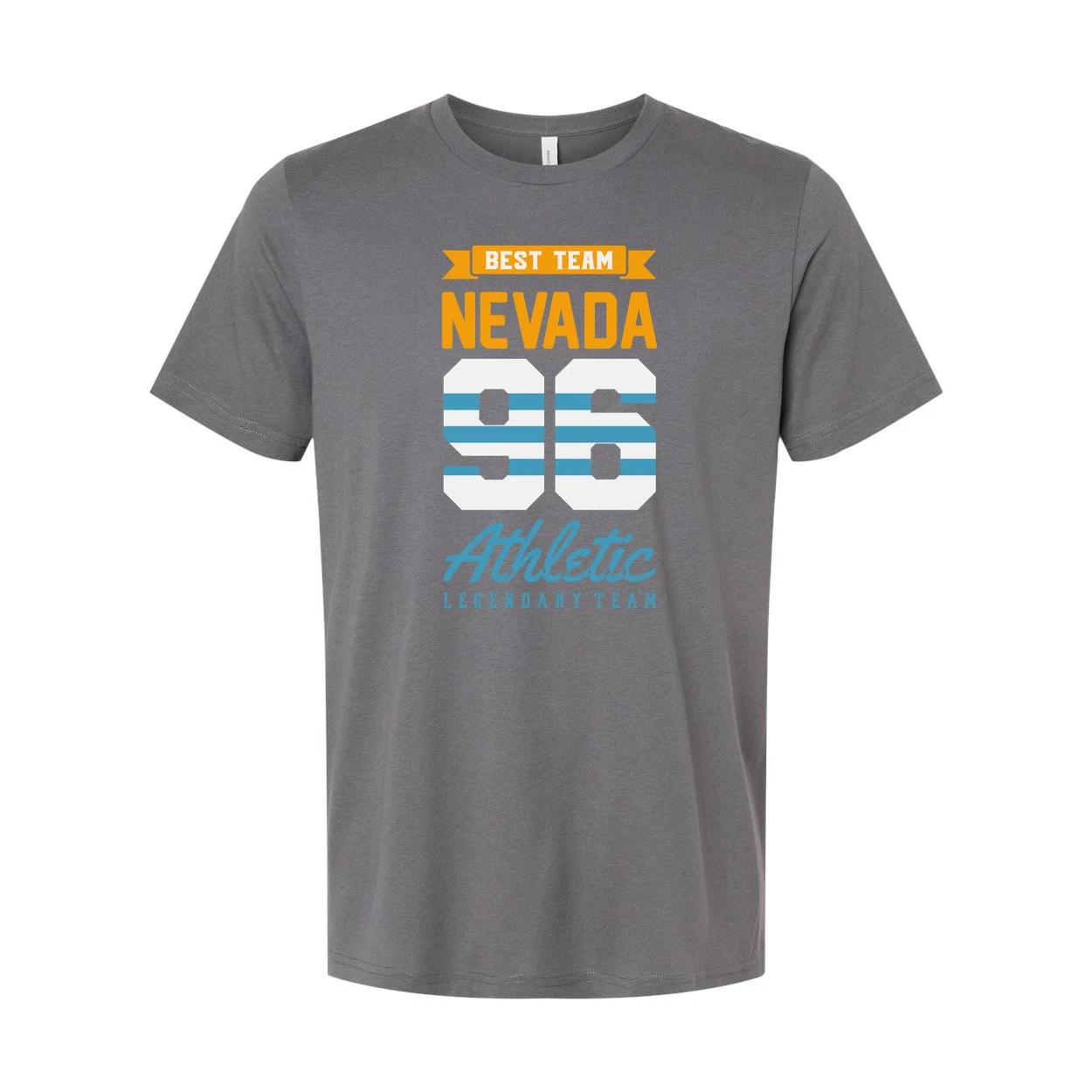 

Nevada 56 Athletic Best Team Graphic T Shirt For Unisex Short Sleeve Casual Tee XL