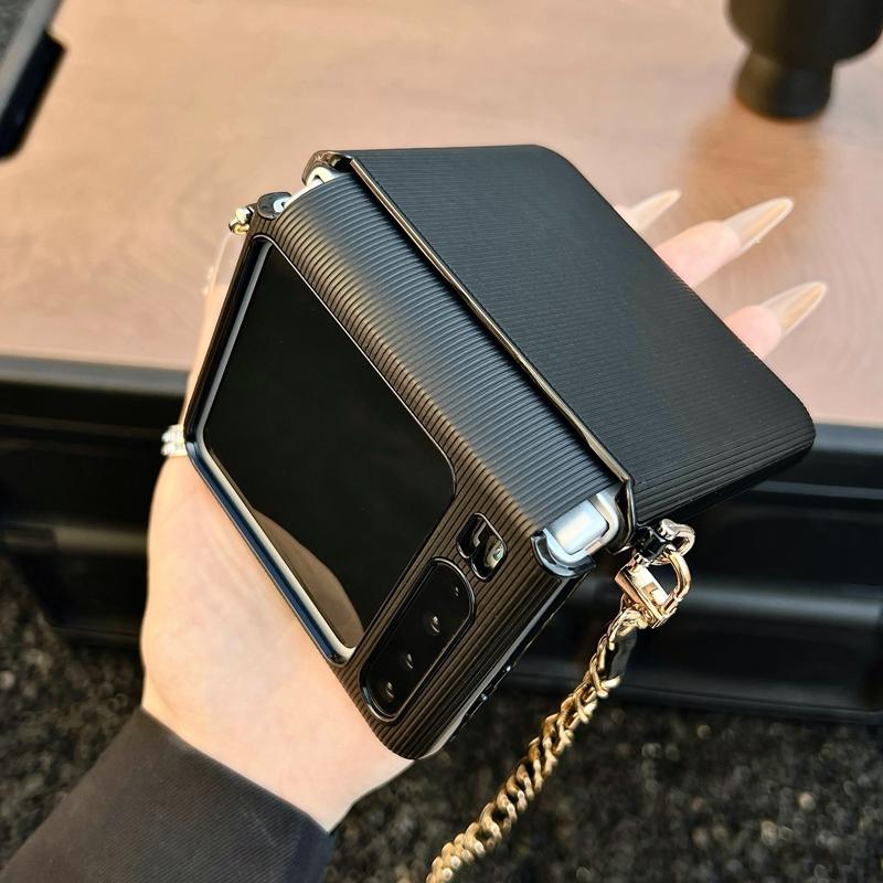 Shockproof Matte Hard PC Protective Folding Mobile Phone Case with Lanyard Strap Back Cover Cases for Huawei Pura X
