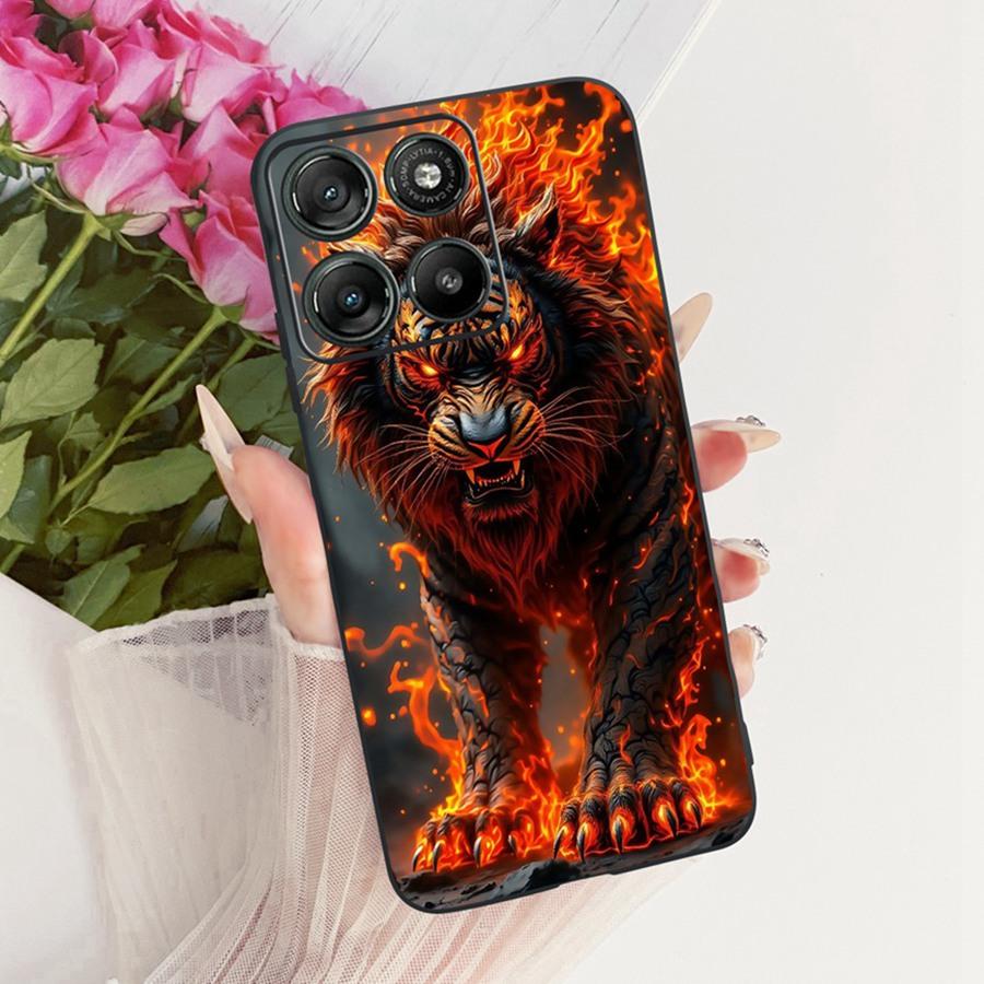 Voor Motorola Moto G67 G77 Hoesje Luxe Vlinder Geschilderde Cover 6.78'' Zacht Siliconen Telefoonhoesje Voor Moto G77 g 67 5G Fundas Coque