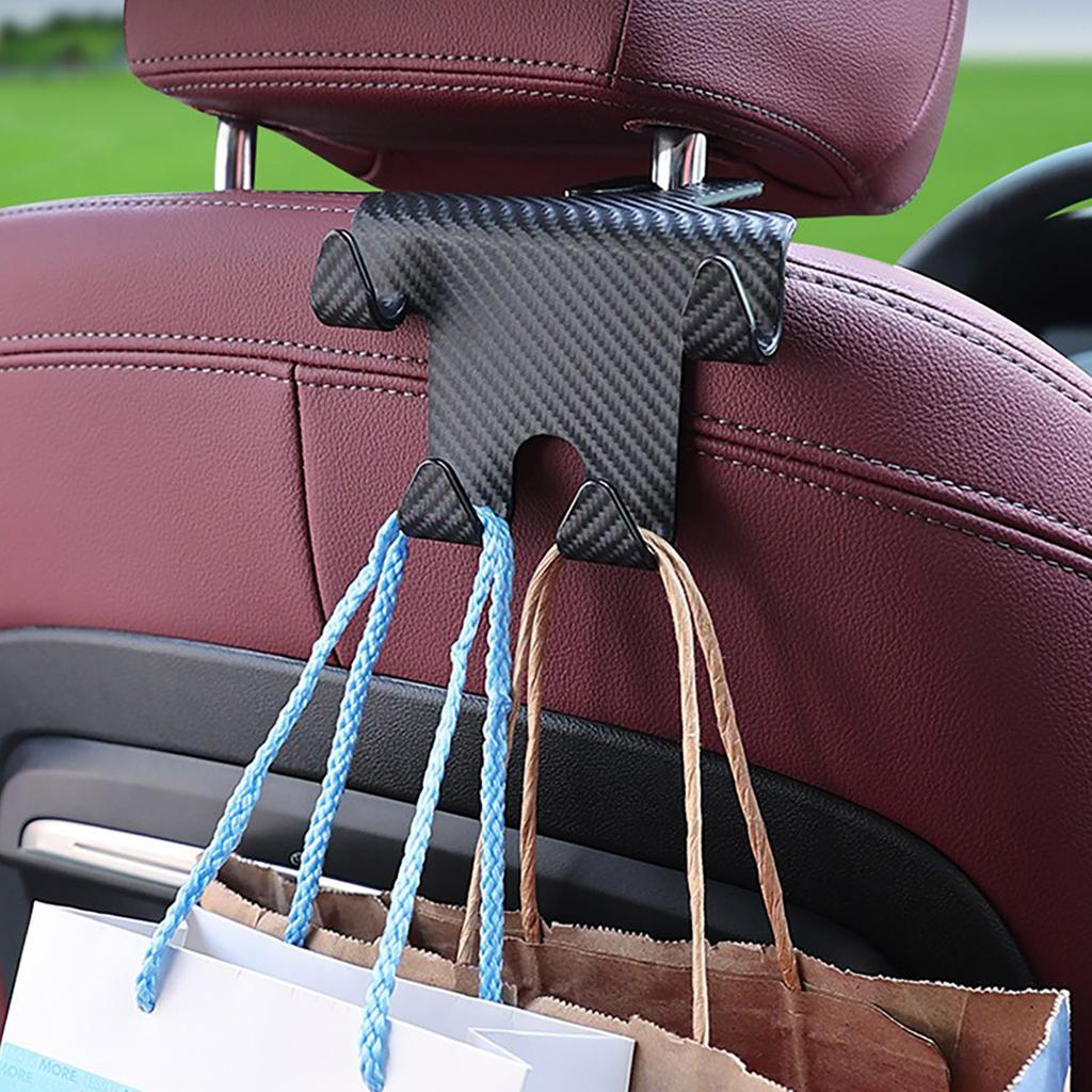 Car Headrest Seat Phone Stand Holder Universal Vehicle Storage Rack Organizer Bag Handbag Hook Clothes Hanger