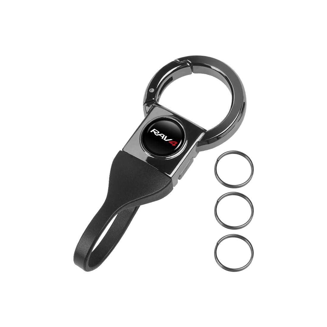 yqQeys RAV4 Compatible Car Key Holder, Anti-loss, Car Key Chain, High Quality, High Durability, Length 8.5cm