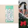 Chunky 2m 65ftx90mm Tinsel Chrismas Tree Decoration Xmas Bowknot Garland
