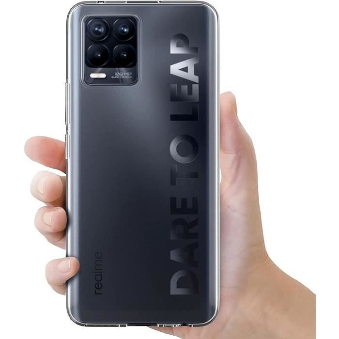 Coque de protection - E.F.CONNECTION - realme 8 - Transparent - Anti-Rayures - Antichoc