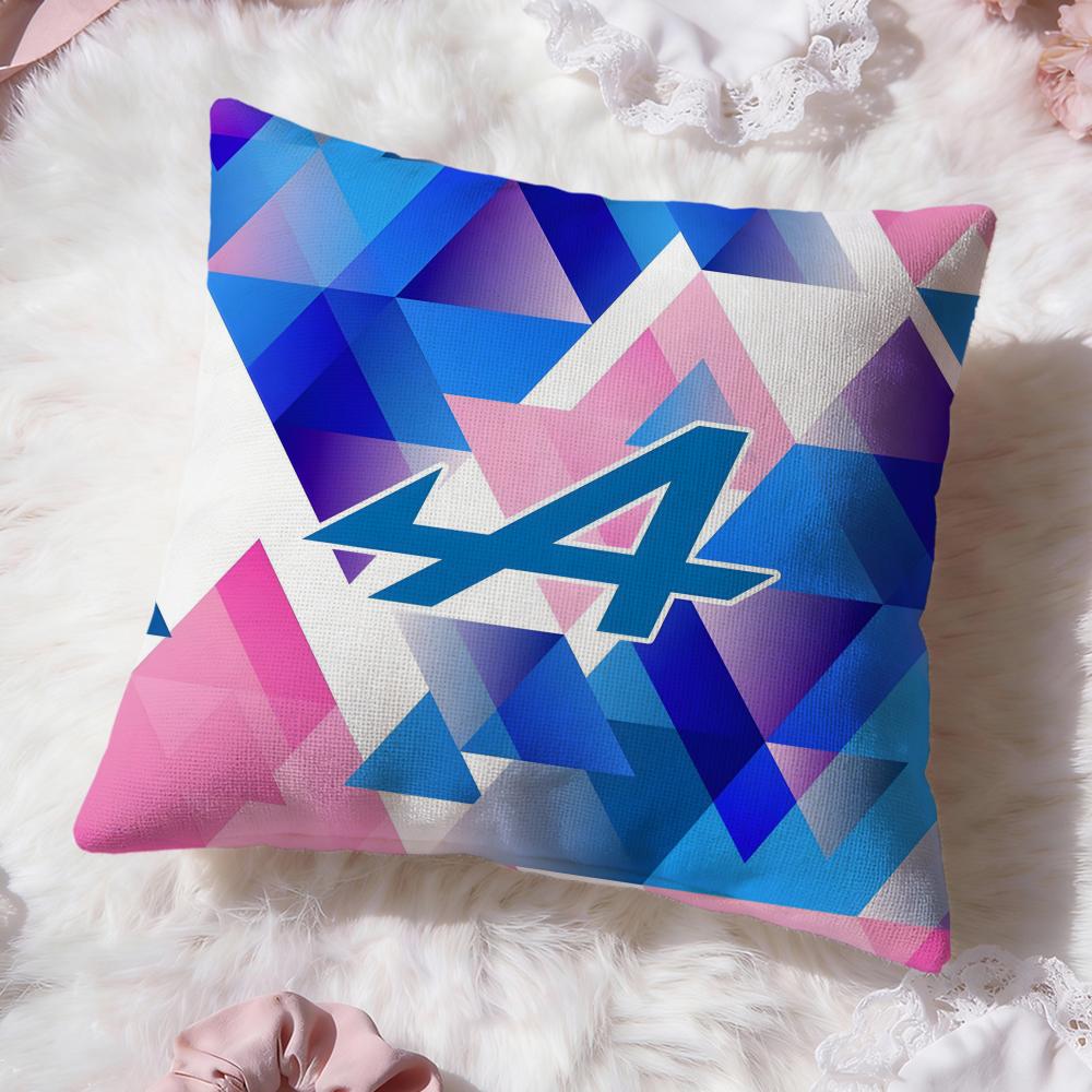 A-Alpines Automobiles Cushion Cover Premium Comfort Reversible Pillow Cove -Two in One Design for Any Room & Car Interior