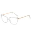 Montatura per occhiali vintage cat-eye da donna Montatura per occhiali ottici retrò Montatura per occhiali scolpita Occhiali finti trasparenti Oculos