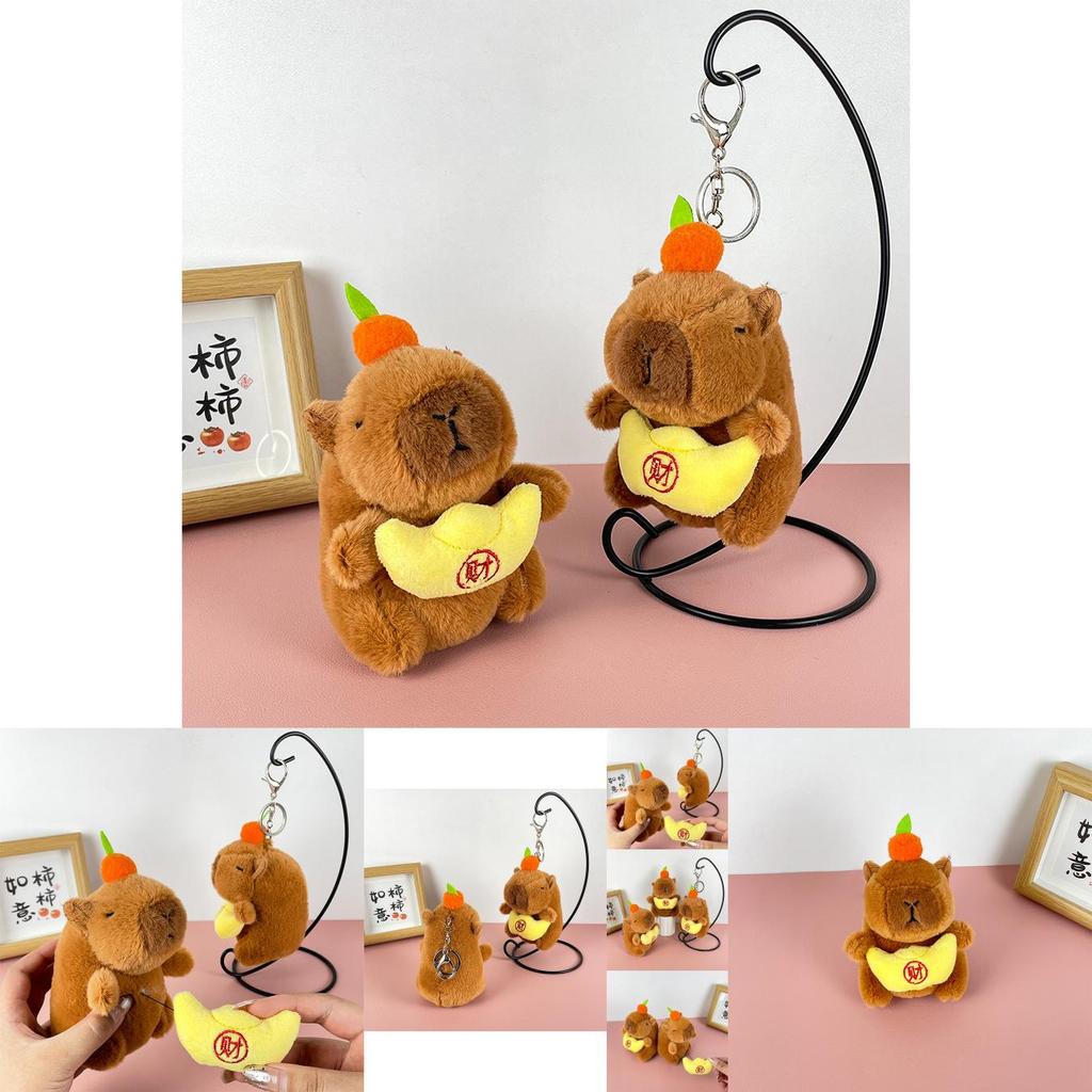 Entzückender Capybara Plüschschlüsselanhänger mit lustigen Stressabbau-Funktionen für Kinder und Erwachsene