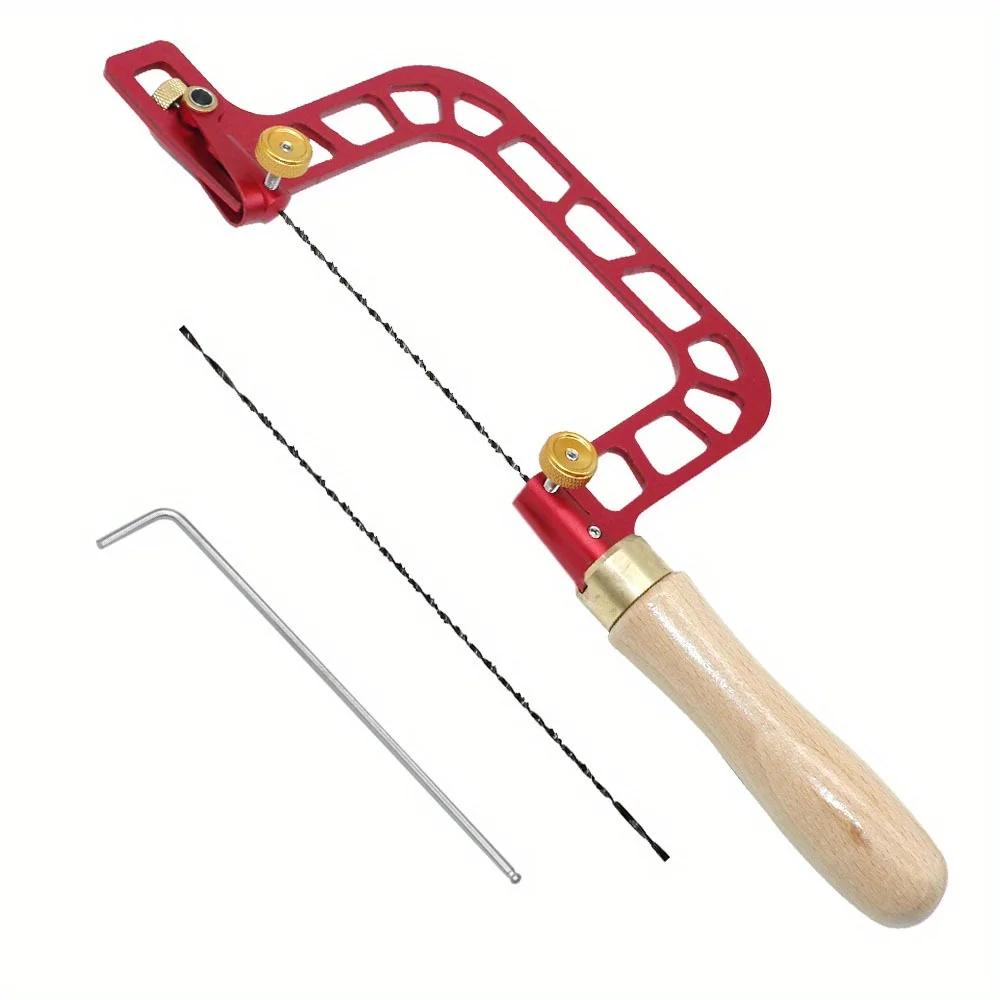 

Пилка-лобзик для деревообробки Алюмінієва рама Набір пилок-струн для різьблення зі змінними лезами для різання нефри, каменю, кераміки, скла, дерева, металу