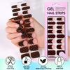 Gel nail sticker waterproof French polka dot gradual change no bake gel nail sticker GEL NAIL