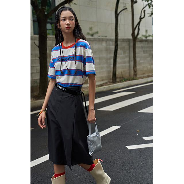 Rap (Rain) Lettering Band Wrap Skirt Aq7Ws860
