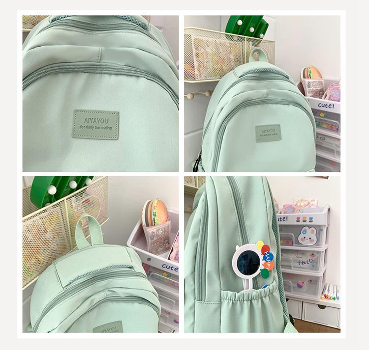 Niche High-Capacity Backpack for Women - Ideal for High School & College, Versatile and Stylish Double Shoulder Campus Bag