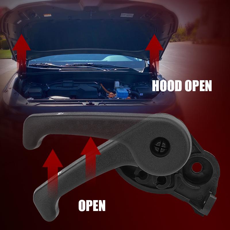81180-2B000 Hood Release Handle w/Base Assembly for Hyundai Santa Fe Elantra Veloster Equus Tucson Elantra Veracruz 811802B000