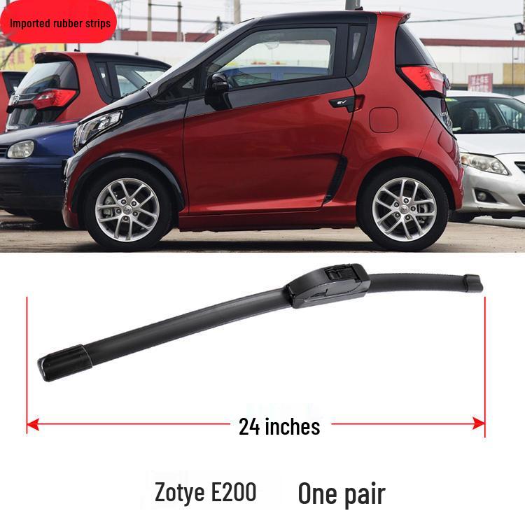 Zotye E200 Front Boneless Wiper Blade Rubber Strip (Original, 2018)