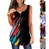 Women's Sleeveless Shirts Ruffle Tops Loose Tops Casual Oversized Tops Pleated Tops Button Down Casual Summer Floral Tops