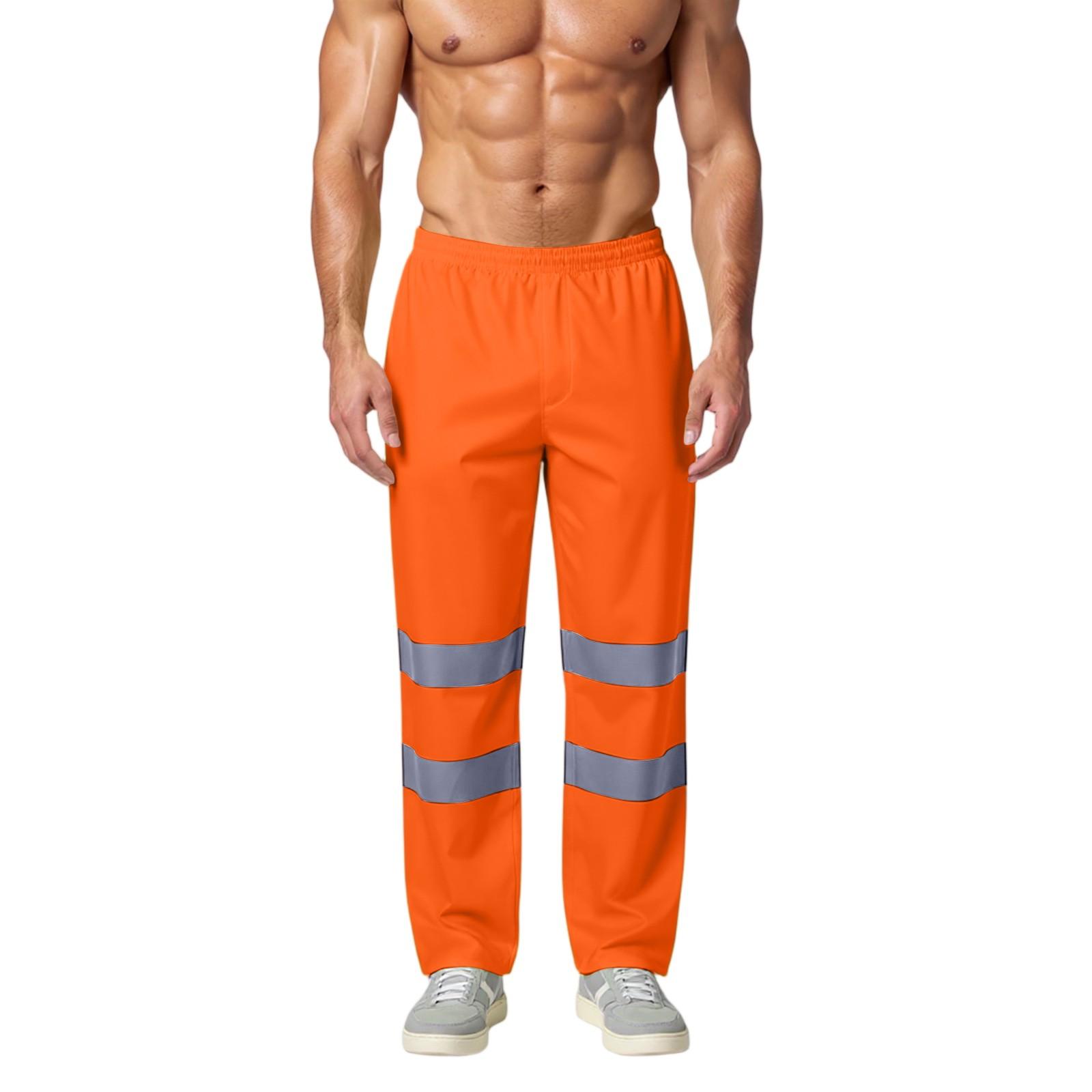 

Мужские непромокаемые брюки-одиночки водонепроницаемы в нижней части XL шафрановый