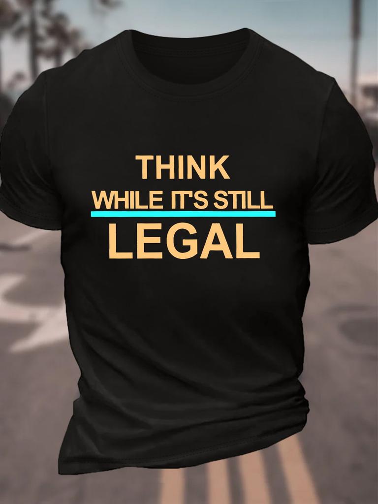 Think While Its Still Legal Feminism Classic Tshirt Cotton Tshirt