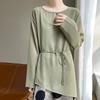 Summer New Irregular Sun Protection Clothes Stacked Lightweight Breathable All-match Slimming Long-sleeved Loose Blouse Top