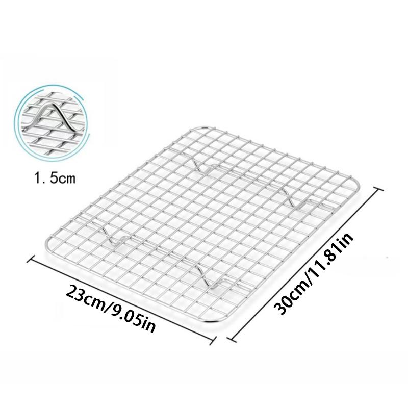 

Решетка для охлаждения хлеба для барбекю из нержавеющей стали, подставка для сушки, решетка для охлаждения, противень для выпечки, бытовые инструменты для выпечки, кухонные принадлежности L
