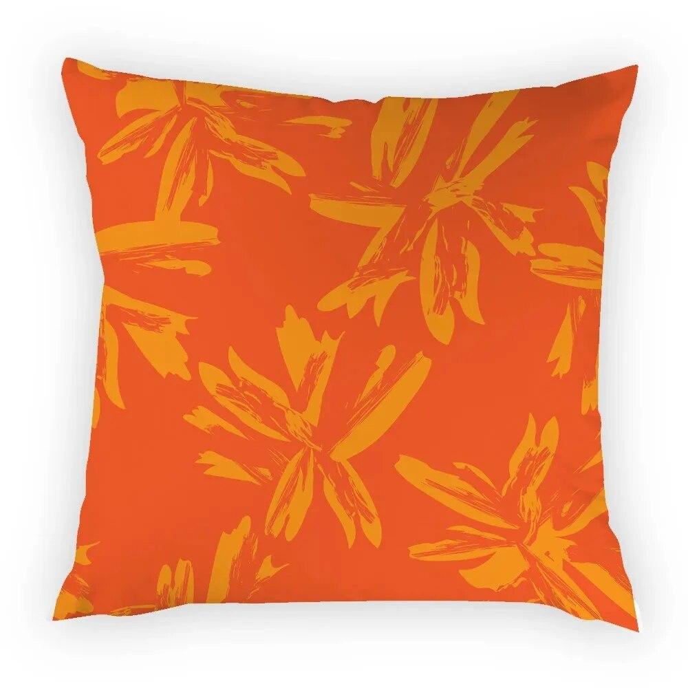 Dekorativt blomstertrekk til putevar sofa hjemmedekor farger