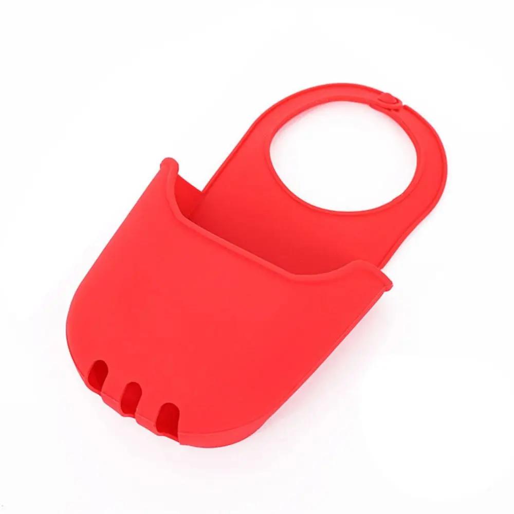 1 PCS Folding PVC Plastic Soap Dish Creative Candy Colors Sink Hanging Storage Bag Durable Faucet Sponge Holder