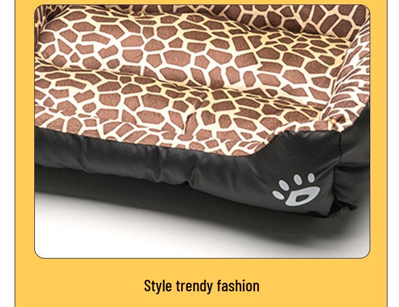 Winter Warm Semi-Enclosed Cat Mat Bed - Machine Washable, Square Pet Nest & Dog Cushion