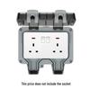 13A British Standard Socket with USB & Type-C Fast Charging, Light Switch, Black Panel for Hong Kong & Macau