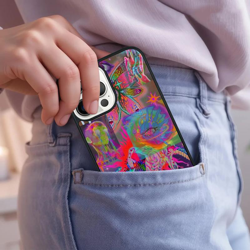 Magic Trippy Psychedelic Art Phone Case For iPhone 17 Air 15 16e 14 13 Pro Max Coque 12 11 Pro Max PLUS cover
