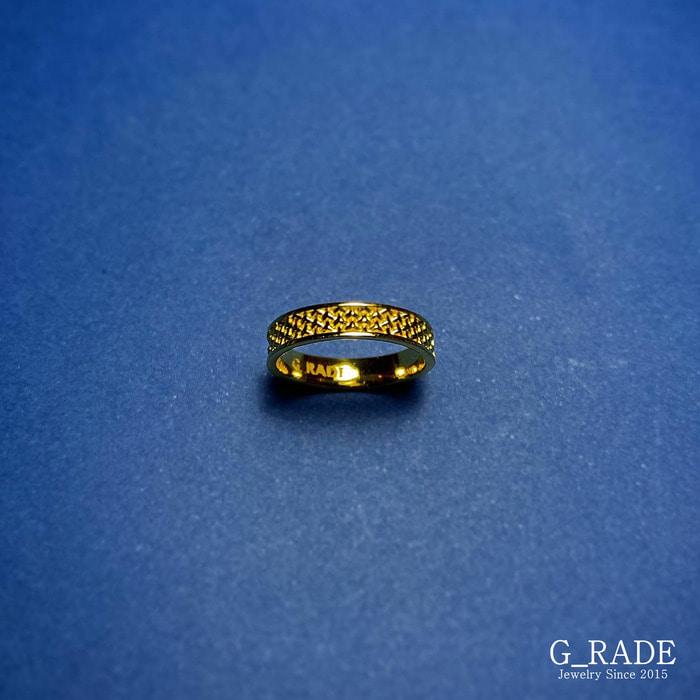 G_Rade Pattern Logo Layered Ring Plating Ver No.3 (D Type)