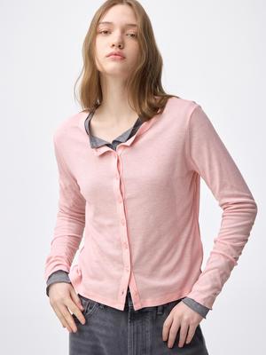 Weicher transparenter Cardigan Q