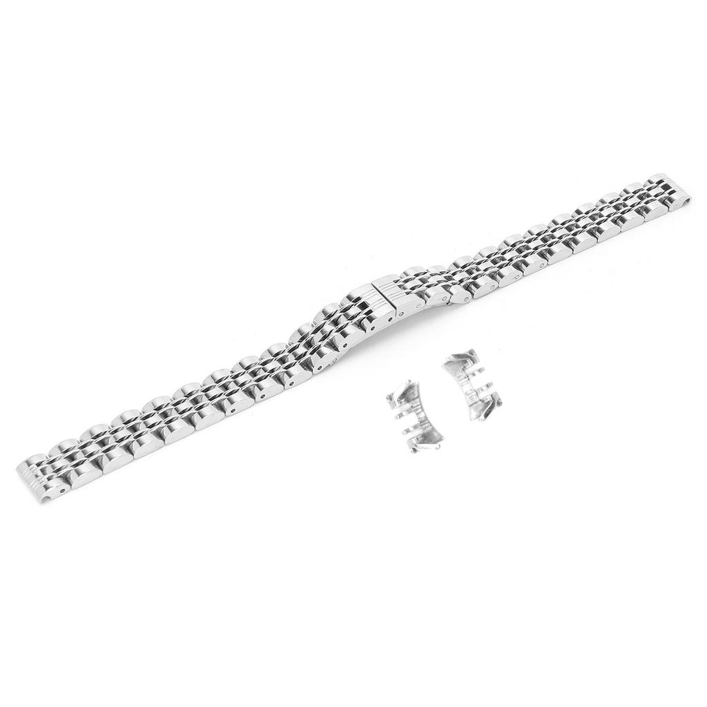 Bracelet de montre de remplacement en acier inoxydable, boucle papillon, longueur réglable