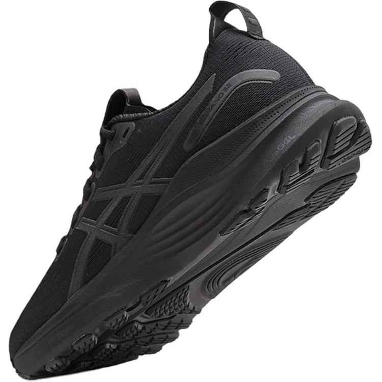 Asics Gel-Kayano 32 Running Shoes Comfortable Fashion Slip-Resistant Durable Support Low-Top Kids Sneakers Black 1014A376-001