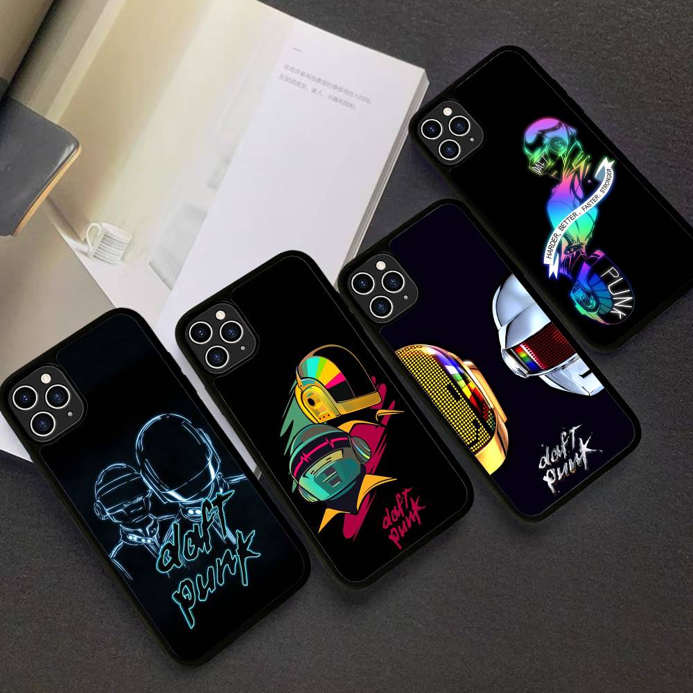 D-Daft Punk Band France PC+TPU Shockproof Protective Phone Case For IPhone17 14 15 16 Pro Max 13 12 11 17 Air