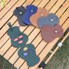 Leather Embroidery Guitar Pick Bag Large Capacity Storage Pick Pouch For Acoustic Guitar
