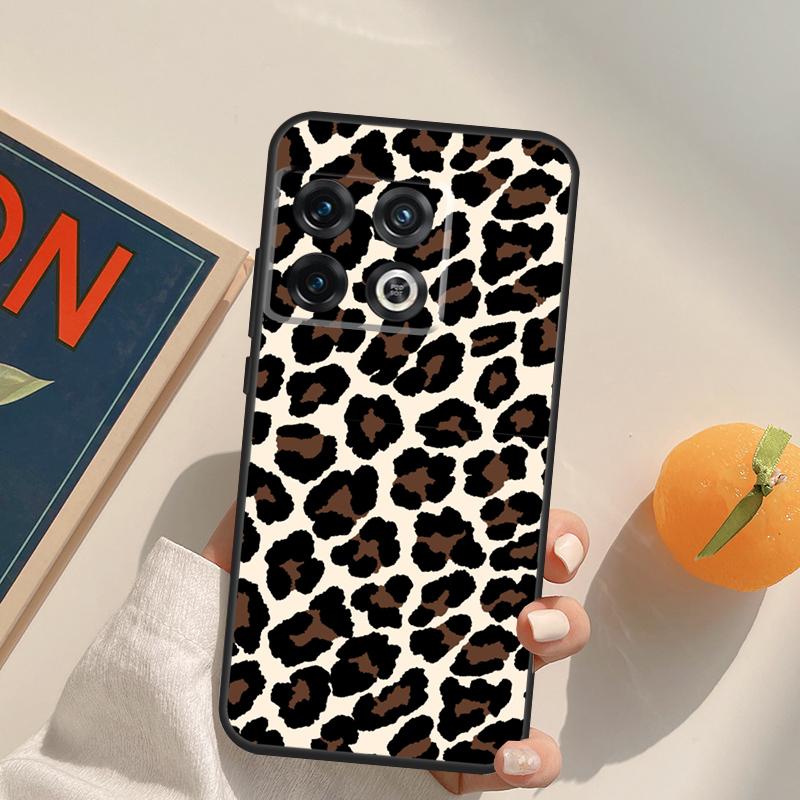 Coque Animale Colorée à Motif Léopard Pour OnePlus 12R 13R 13T 10R 15 13 12 11 10T 8T Nord CE 4 3 2 Lite N20 N30 Nord 5 Cover