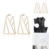 Trendy Geometric Alloy Earrings For Women Fashionable Street Style Jewelry