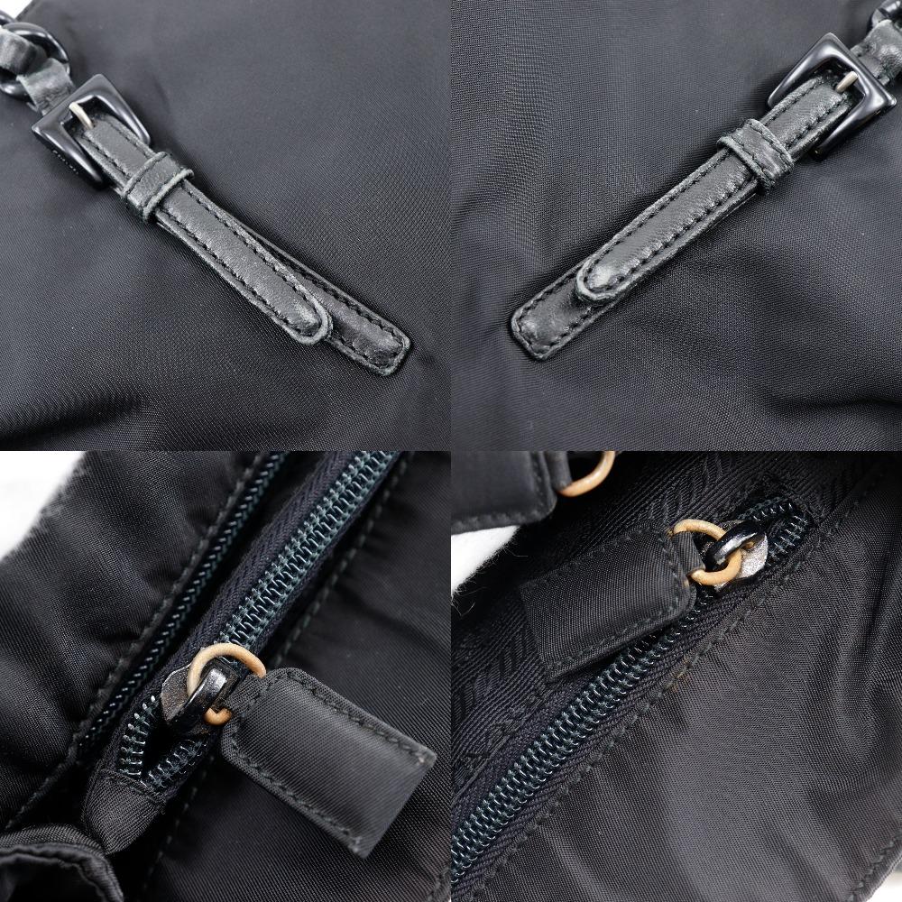 PRADA plastic chain Tote Bag black Nylon Women Used