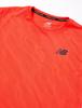 Q Speed Jacquard Short Sleeve MT23281 Short Sleeve ERE S [New Balance] T-Shirt T-Shirt (Electric Red)