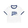 Letter Pattern Printed Crew Neck Regular T-Shirt Women Tops White T11W322105FWT