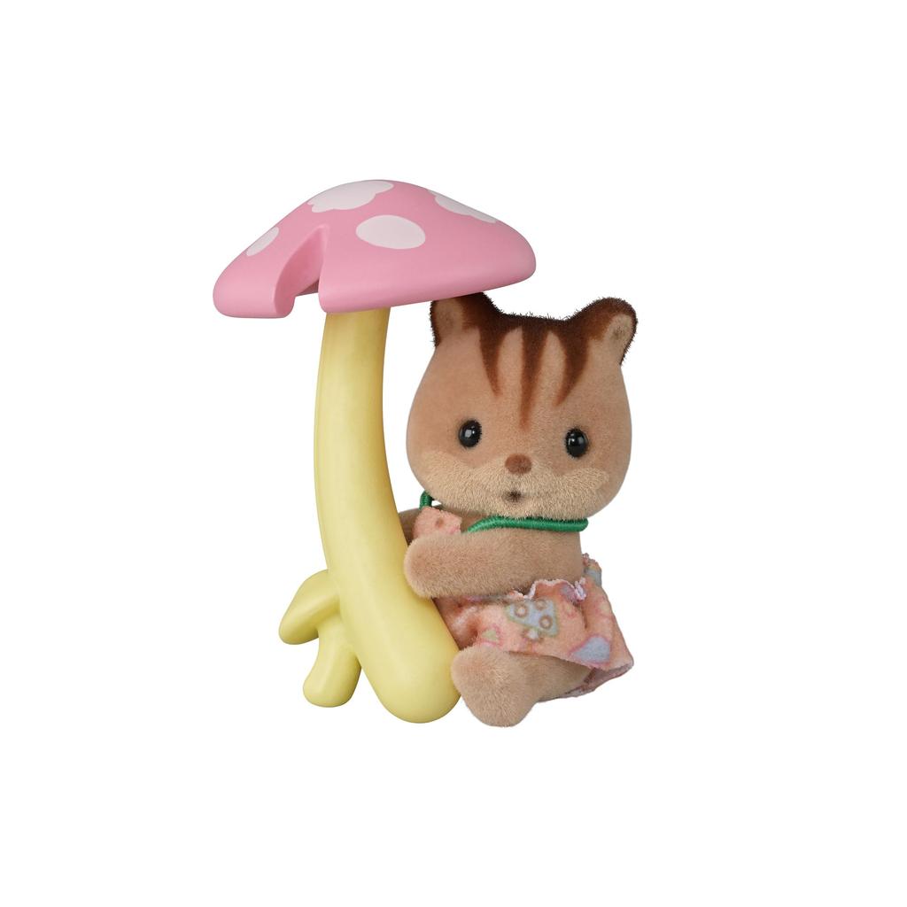Sylvanian Families Colección Bebé Muñeca Amigos del Bosque de las Hadas Serie ST Mark Edades 3 y Juguete Sylvanian Epoch [Caja Bebé] BB-14 Certificado, Arriba, Casa de Muñecas,