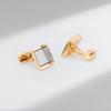 2Pcs/set Luxury Fashion Men's cufflink set - French cuffline with Zircon cufflinks