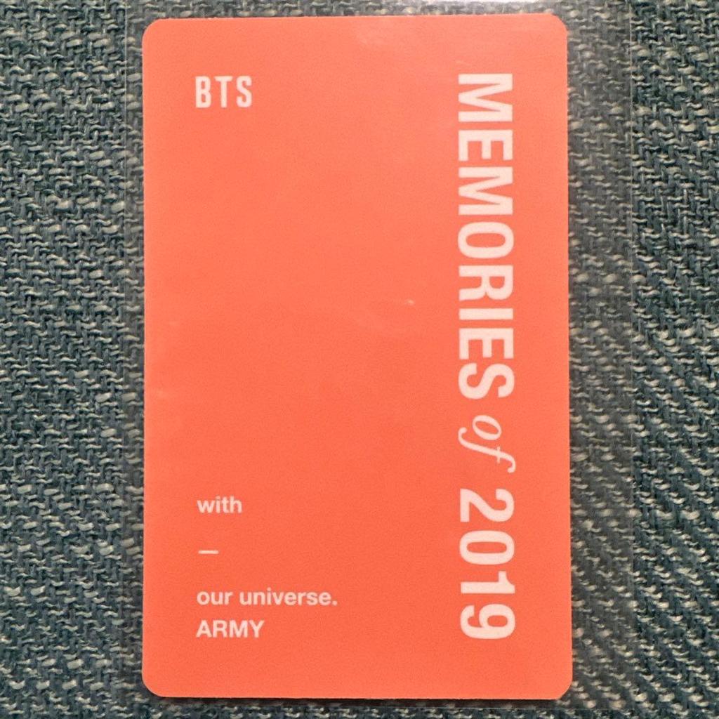 [USED] Memories 2019 Jimin Trading Card
