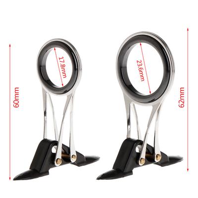 Guide Ring Fishing Rod Pole Line Guides Top Rings Folding Stainless Steel Telesc
