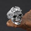 Vintage Gothic Calvarium Skull Punk Ring Men Halloween  Jewelry Gift