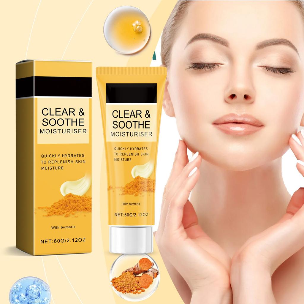 Clear Face Cream Soothing Moisturizer Oil-Free For Impure Sensitive Skin.