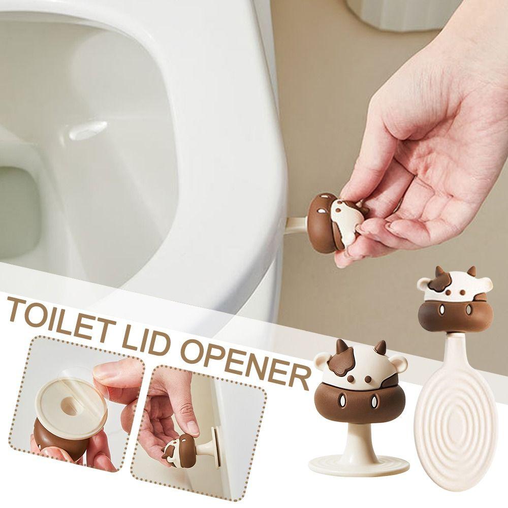 1/2 ks Kryt záchodového sedátka ve tvaru krávy Zvedací zařízení Držák madla záchodové mísy Koupelnové nářadí
