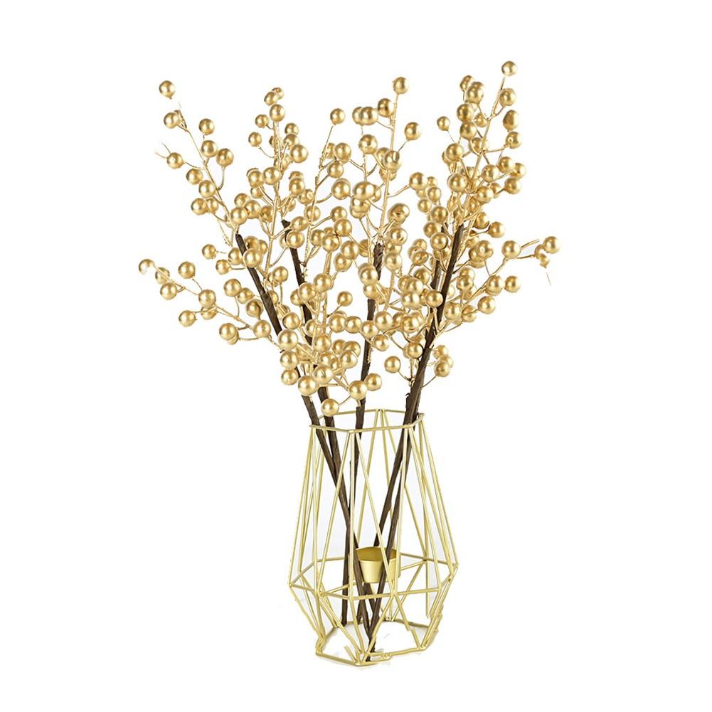 

Flower Bouquet Gold And Silver Artificial Decorating срібний