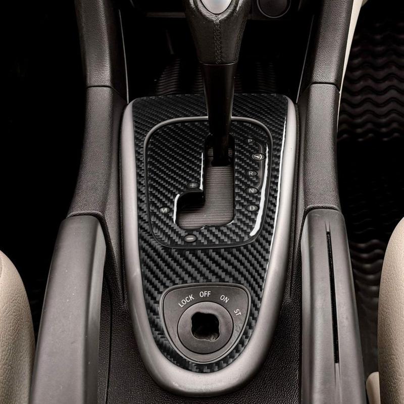 For Saab 9-3 2003-2011 Real Carbon Fiber Sticker Transmission Gear Shift Panel Trim Cover Car Accessories Interior Decorative