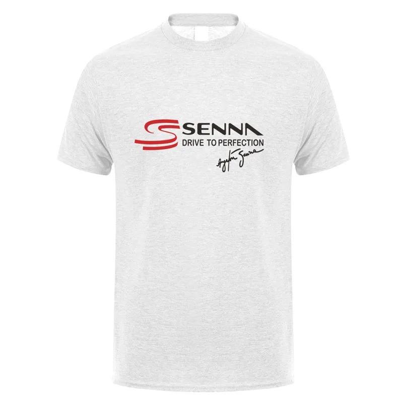 Ayrton Senna Pánské tričko s krátkým rukávem bavlněné Senna Drive To Perfection tričko top trička trička
