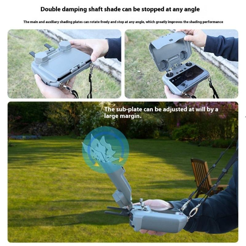 No Tool Assembly Screen Protector For MINI4PRO RC2 Air3 Controllers Joysticks Sun Hood Cover Full Coverage Dustproof