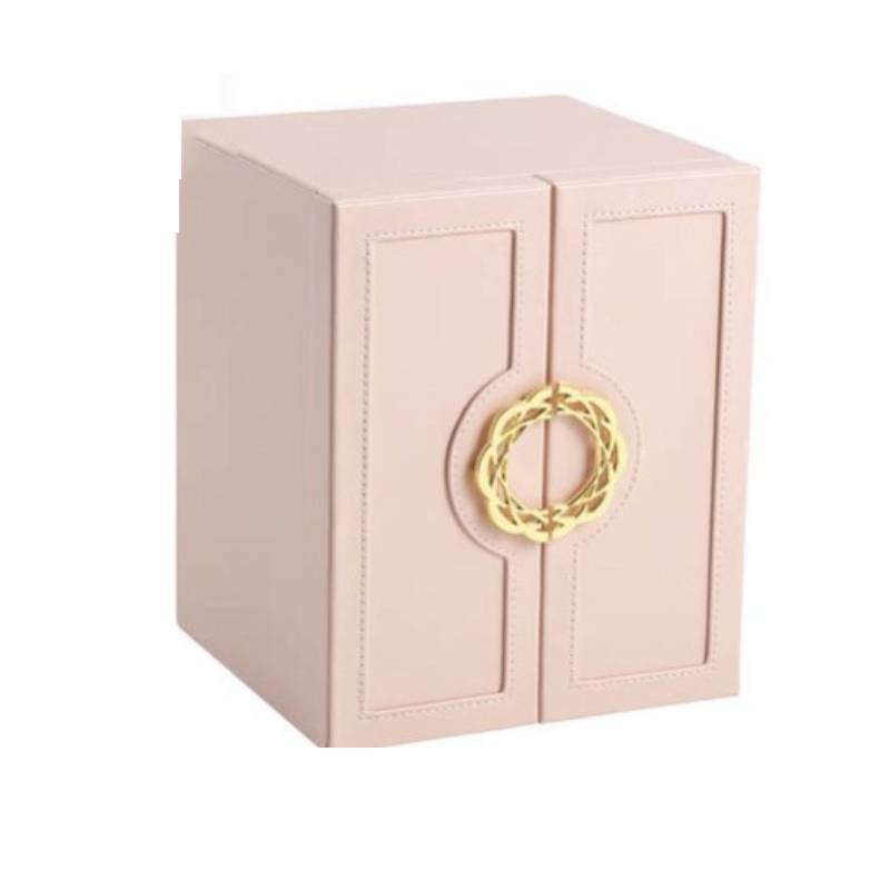 Leather Jewelry Box With Multi Layer Storage For Wedding Gifts And Travel