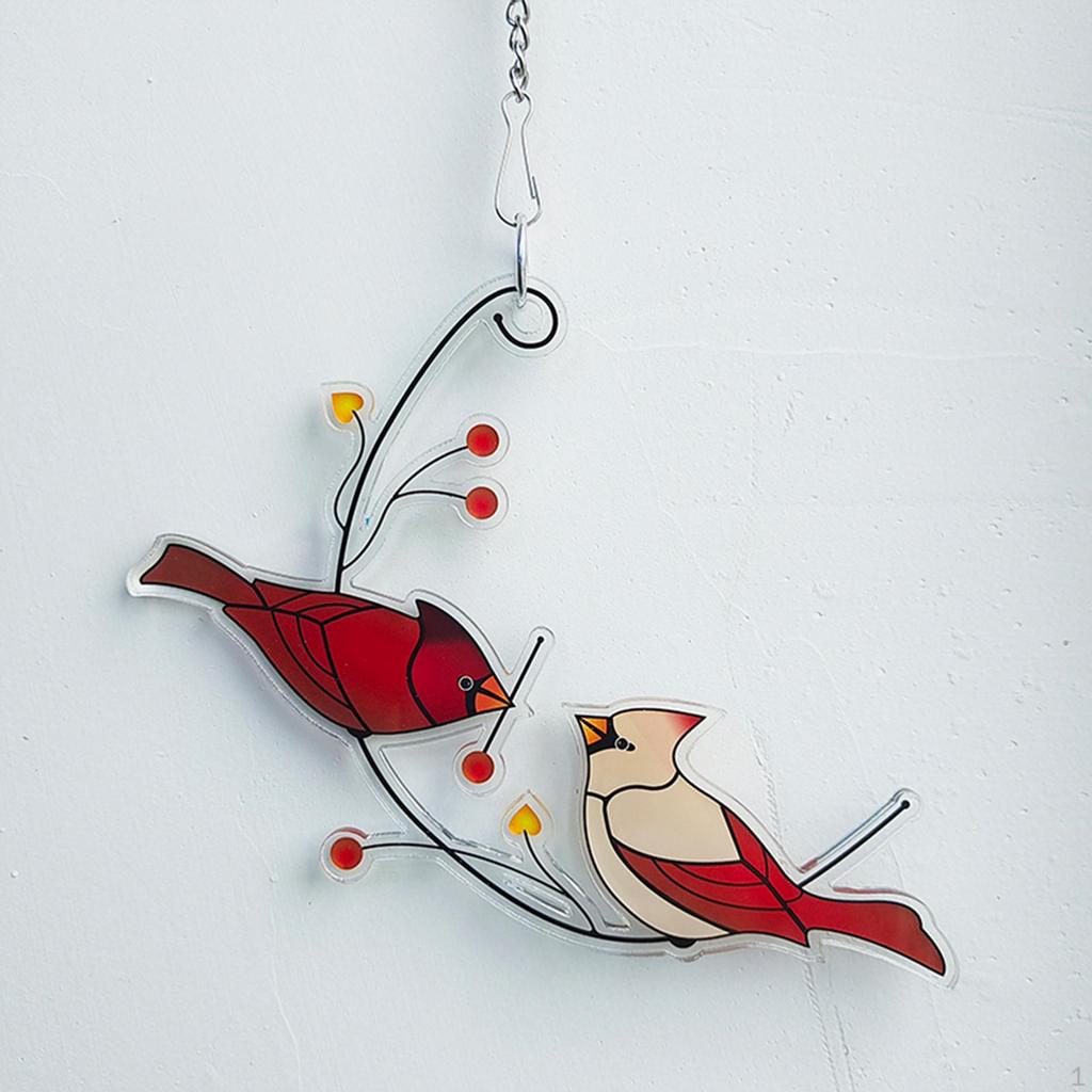 Acrylic Birds Car Doors Branch Fence Ornaments